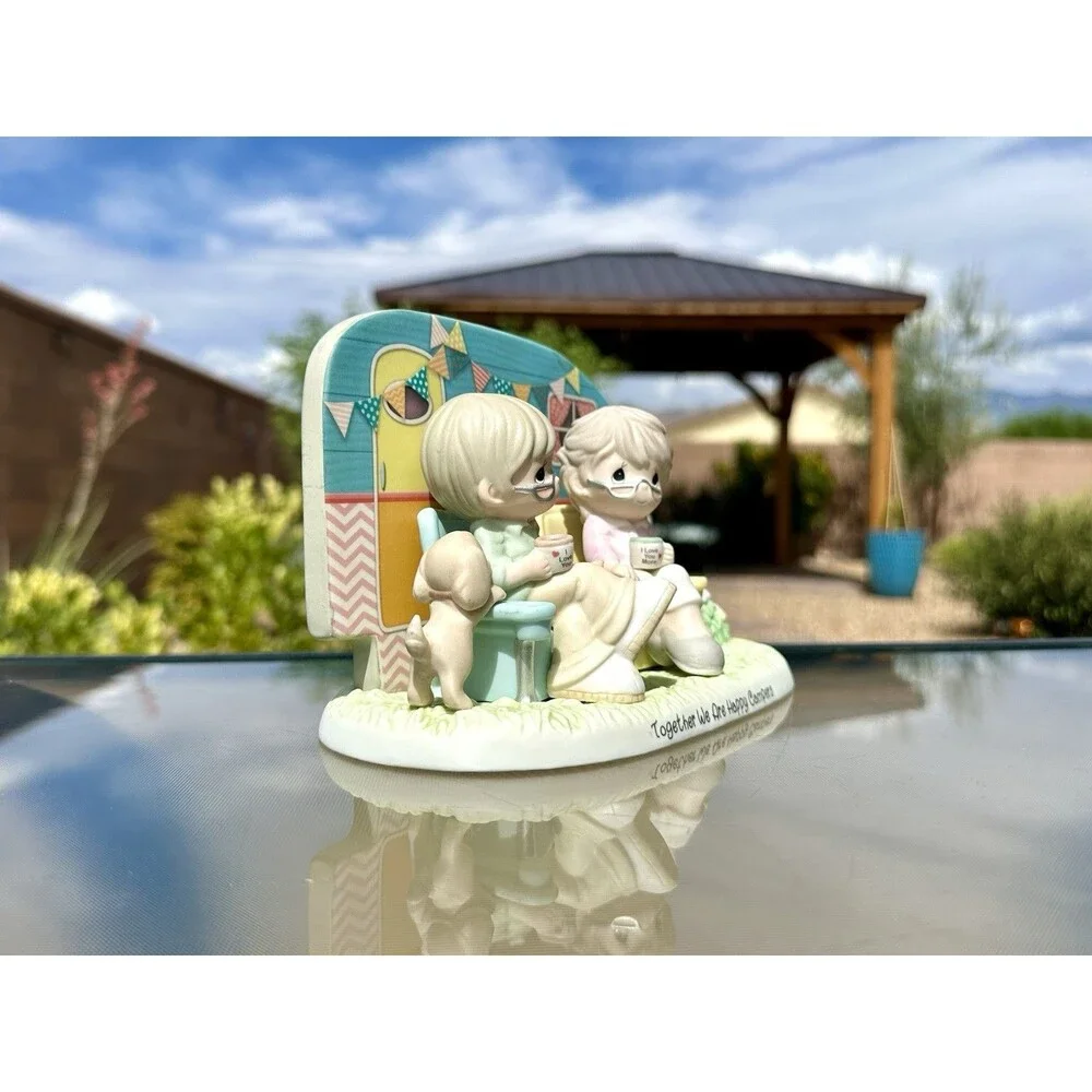 Precious Moments Together We’re Happy Campers Porcelain Camping Figurine 2877 A